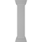 Ekena Millwork 8"W x 40"H Plain Newel Post with Flat Capital & Base Trim (Installation kit included) NWL08X40PLF0B0 - alternate 1